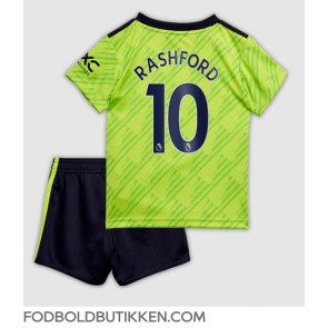 Manchester United Marcus Rashford #10 Tredjetrøje Børn 2022-23 Kortærmet (+ Korte bukser)